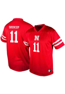 Genuine Collective Nebraska Cornhuskers Red NIL Football Jersey