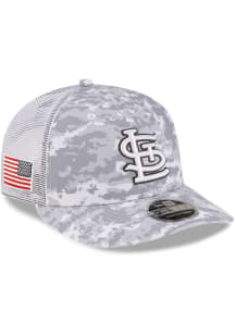 New Era St Louis Cardinals Digi Camo LP Stretch 9FIFTY Trucker Adjustable Hat - White