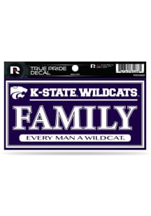 K-State Wildcats True Pride Family Auto Decal - Purple