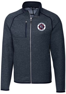 Cutter and Buck New England Revolution Mens Navy Blue Mainsail Medium Weight Jacket