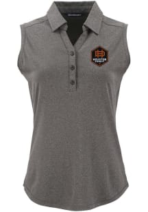 Cutter and Buck Houston Dynamo Womens Black Forge Eco Polo Shirt