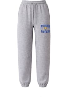 Summit Sportswear Pitt Panthers Mens Grey Heather Fleece Sweatpants
