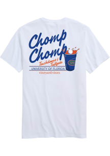 Vineyard Vines Florida Gators White Chomp Chomp Short Sleeve T Shirt