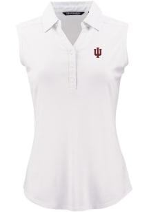 Cutter and Buck Indiana Hoosiers Womens White Forge Eco Polo Shirt