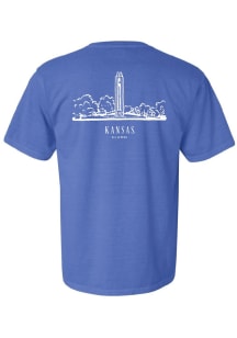Summit Sportswear Kansas Jayhawks Womens Blue Alumni Short Sleeve T-Shirt