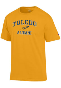 Champion Toledo Rockets Gold Mascot Alumni Jersey Short Sleeve T Shirt