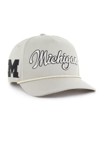 47 Michigan Wolverines Overhand Two Tone Hitch Adjustable Hat - Grey
