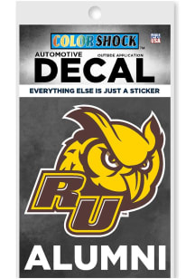 Rowan University Mascot Auto Decal - Brown
