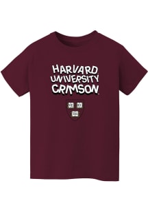Vive La Fete Harvard Crimson Toddler Crimson Ian Short Sleeve T-Shirt