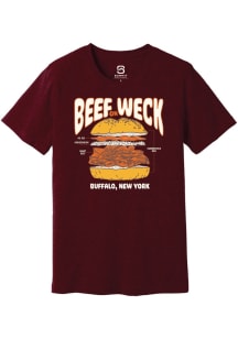 Summit Sportswear Buffalo Cardinal Beef on Weck Short Sleeve Fashion T Shirt