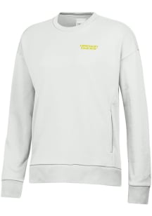 Under Armour Oregon Ducks Womens White Embroidered Crew Sweatshirt