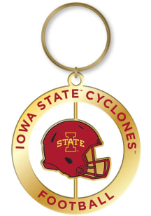 Iowa State Cyclones Football Spinner Keychain - Cardinal