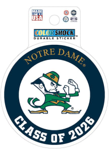 Notre Dame Fighting Irish Class of 2026 Durable Stickers - Navy Blue