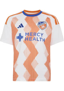 Adidas FC Cincinnati Youth White Away Replica 26/27 Soccer Jersey