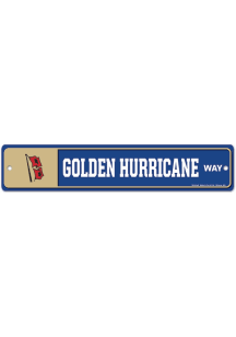 Tulsa Golden Hurricane Way 3.7x19 Street Sign - Blue