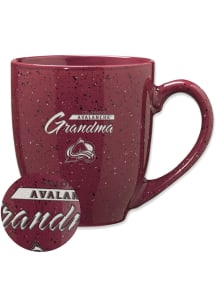 Colorado Avalanche Grandma 16oz Speckle Ceramic Mug - Burgundy