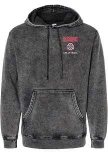 Olivia Hasbrook  Rally Ohio State Buckeyes Mens Black NIL Embroidered Fashion Hood