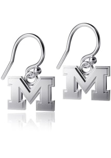 Michigan Wolverines Logo Dangle Womens Earrings