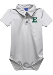 Vive La Fete Eastern Michigan Eagles Baby White Team Short Sleeve One Piece Polo