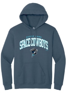 Summit Sportswear Columbus Clippers Mens Navy Blue Arch Mascot Long Sleeve Hoodie