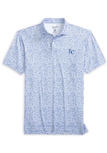 Johnnie O Kansas City Royals Mens Blue Rally Cap Short Sleeve Fashion Polo