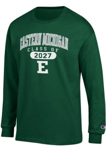 Champion Eastern Michigan Eagles Green Pill Class of 2027 Jersey Long Sleeve T Shirt