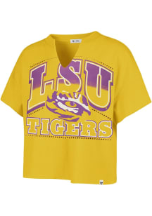 47 LSU Tigers Womens Gold Win Big Short Sleeve T-Shirt