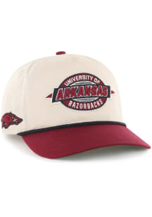 47 Arkansas Razorbacks Frame Out Hitch Adjustable Hat - Ivory