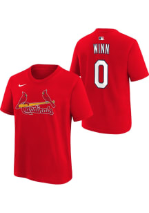 Masyn Winn St Louis Cardinals Youth Red Home NN Player Tee
