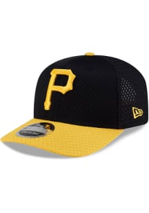 New Era Pittsburgh Pirates Jersey Mesh 9SEVENTY Stretch Snap Adjustable Hat - Black