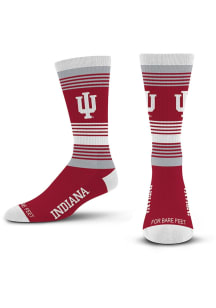 Indiana Hoosiers Ombre Stripe Mens Crew Socks