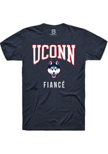 Summit Sportswear UConn Huskies Navy Blue Fiancé Short Sleeve T Shirt