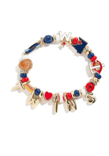 BaubleBar Minnesota Twins Charm Bead Womens Bracelet