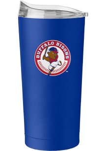 Logo Brands Buffalo Bisons 20oz Flipside Powder Coat Stainless Steel Tumbler - Blue