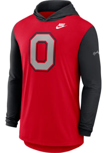 Nike Ohio State Buckeyes Mens Red DriFit Blitz Hood