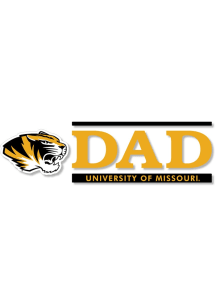 Missouri Tigers 6x2 Dad Auto Decal - Black