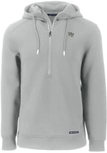 Cutter and Buck Washington Huskies Mens Ash Roam Hood