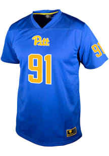 Caleb Junko  Genuine Collective Pitt Panthers Blue Football NIL Football Jersey