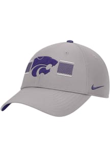Nike K-State Wildcats Ripstop Structured Adjustable Hat - Grey
