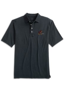 Johnnie O Iowa State Cyclones Mens Black Coastal Vault CY Short Sleeve Fashion Polo
