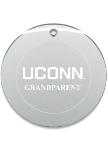 UConn Huskies Grandparent Round Ornament - White