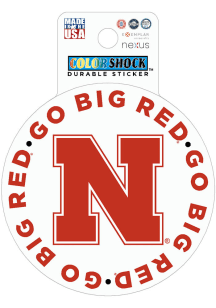 Nebraska Cornhuskers Script Durable Stickers - Red
