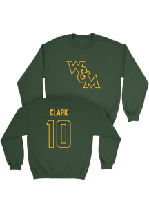 Leon Clark  Campus Ink William & Mary Tribe Youth Green NIL Legacy Long Sleeve Crew Sweatshirt