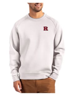 Cutter and Buck Rutgers Scarlet Knights Mens Grey Roam Long Sleeve Crew Sweatshirt