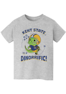 Vive La Fete Kent State Golden Flashes Youth Grey Dino-Riffic Short Sleeve T-Shirt