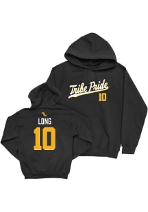 Marley Long Campus Ink William & Mary Tribe Youth NIL Script Long Sleeve Player Hoodie Black