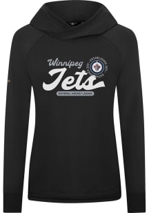 Levelwear Winnipeg Jets Womens Black Slender Monument Pullover