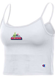Champion Arizona Wildcats Womens White Cropped Cami Tank Top