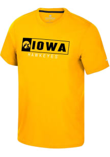 Colosseum Iowa Hawkeyes Gold Rabban Short Sleeve T Shirt