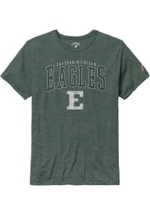 Eastern Michigan Eagles Green Victory Falls Puff Arch Mascot Short Sleeve Fashion T Shirt